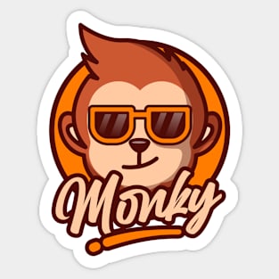 Cool monkey Sticker